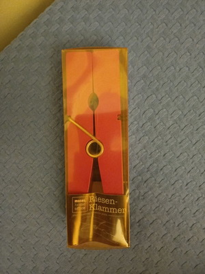 Moses note and photo holder, clothespin shape, 18 x 5 cm