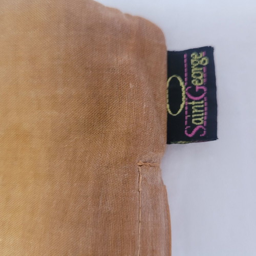 Brown sofa pillow cover with zipper, 40x40 cm