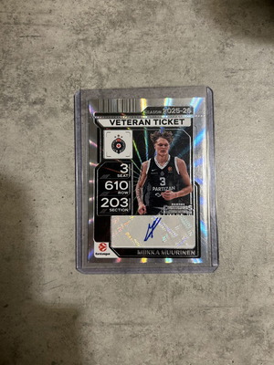 Muurinen Veteran Ticket basketball card
