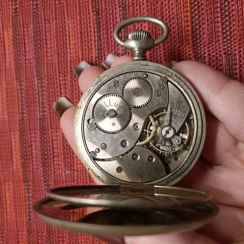 Tellus Granicer 1931 pocket watch used rare military