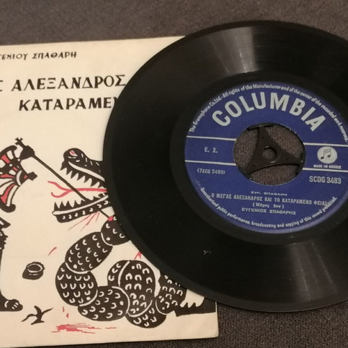 45 RPM record used, The Great Alexander and the Cursed Snake