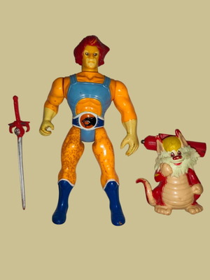 Φιγούρα ThunderCats Lion-O με Snarf και Sword of Omens μεταχειρισμένη