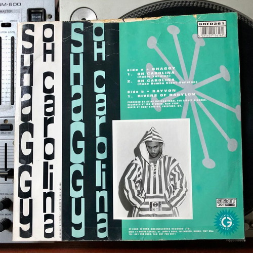 Shaggy Oh Carolina / Rivers Of Babylon vinyl used, 12", single