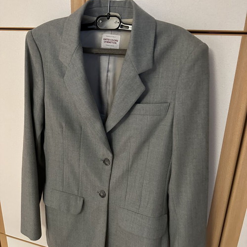 Benetton Jacket gray size M like new