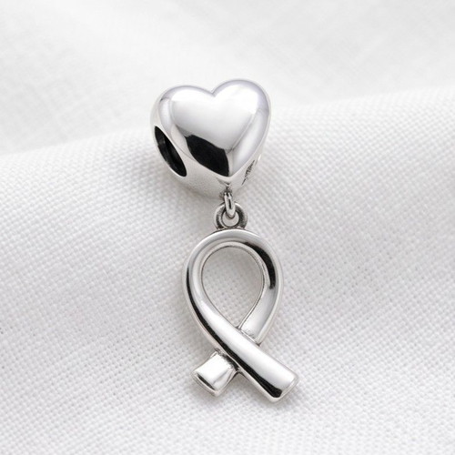 Pandora Chamilia Yellow Ribbon Heart Charm new