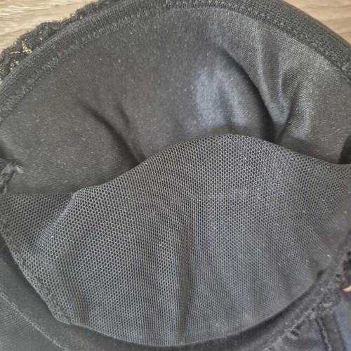 Corset satin with lining and lace Med like new, black and pink