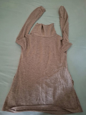 Blouse long-sleeve with turtleneck like new, size M, black