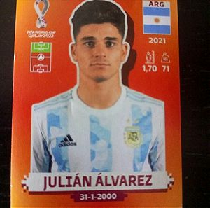 Κάρτα του Alvarez από το world cup 2022