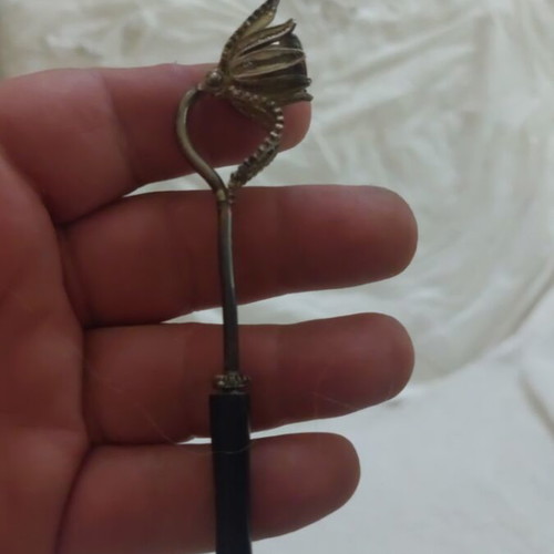 Silver vintage smoking pipe