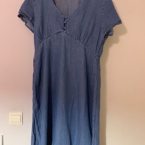 Maxi dress denim style Piazza Italia like new, size large, blue