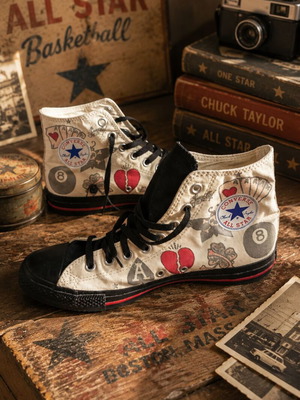 Converse Chuck Taylor All Star Sailor Jerry Death or Glory sneakers like new, EU 44