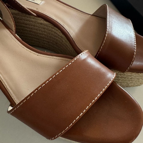 Δερμάτινες πλατφόρμες Massimo Dutti σαν καινούργιο, μέγεθος 40, καφέ
