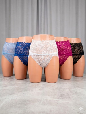 Women's lingerie set 5 pieces size large multicolor new