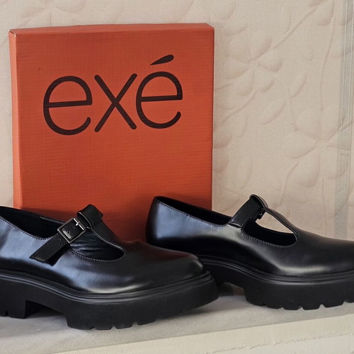 Exe Chunky Mary Jane loafers, size 41, black