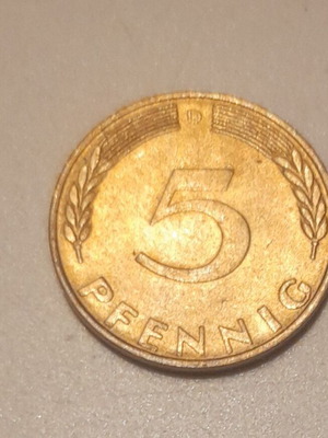 5 Pfennig coin 1971 Germany