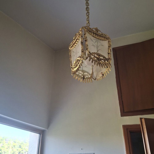 Vintage bronze lamp used, excellent condition