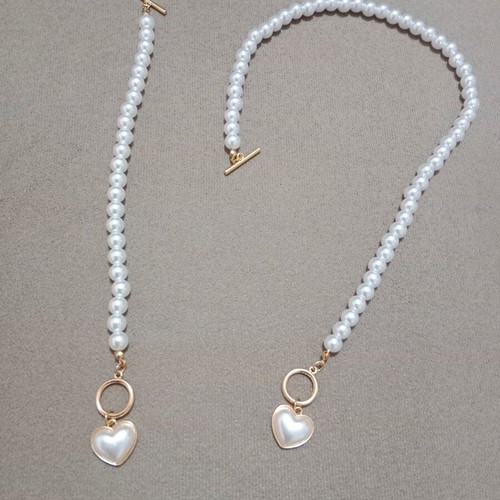 Fo heart jewelry set new, white