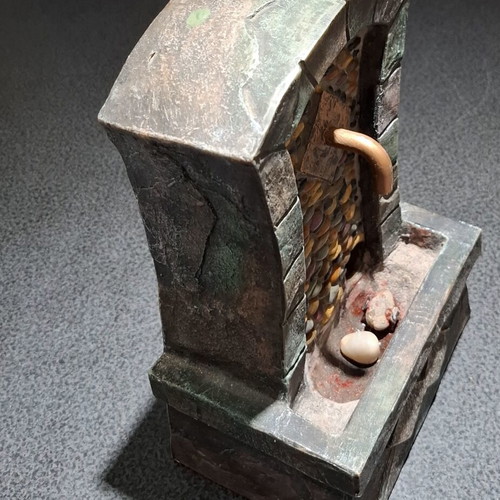 Tabletop decorative Feng Shui fountain 31.5cm used, needs repair