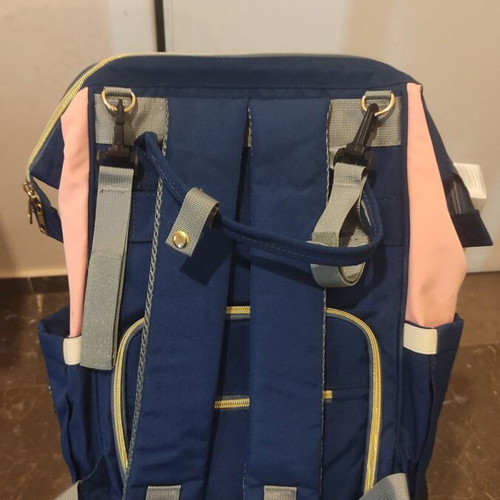 Lequeen backpack B-252 blue and pink 30x22x39cm
