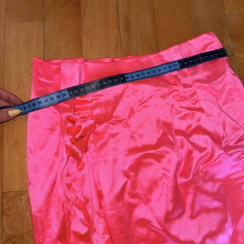 Pink satin skirt, size M