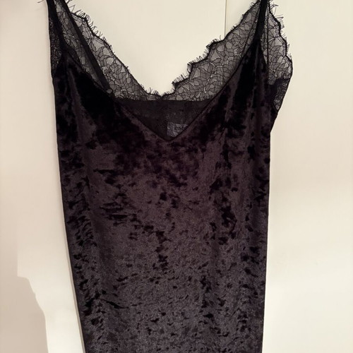 BSB velvet negligee dress, black, size M