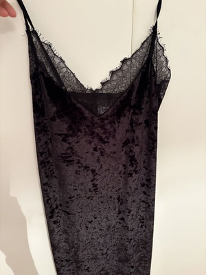 BSB velvet negligee dress, black, size M