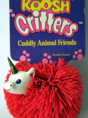 Koosh Critters Cuddly Animal Friends Unicorn 1992 new