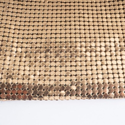 Vintage Gold-Tone Metal Mesh Evening Bag used