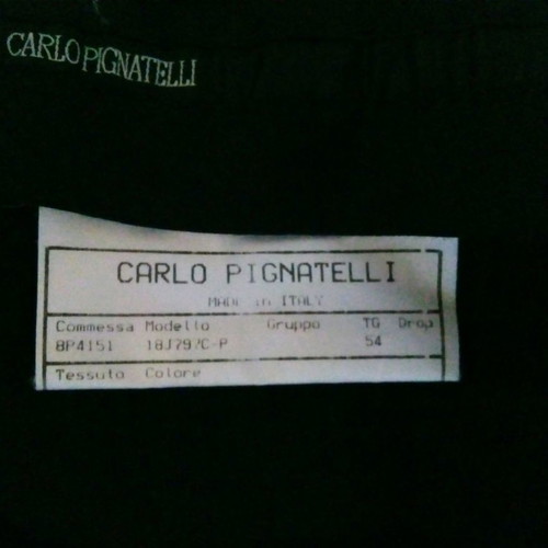 Italian Carlo Pignatelli men's suit used, size L, black