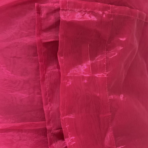 IKEA transparent curtains set of 3, fuchsia, orange & purple