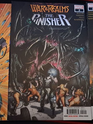 War of the Realms: The Punisher #1-3 used Marvel Comics in English