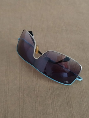 Ray Ban sunglasses like new, thin frame blue-gray