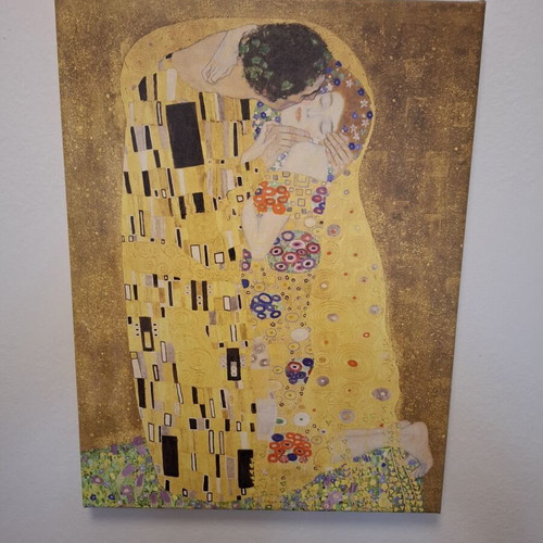 Canvas print Klimt Gustav The Kiss like new, 30x40 cm