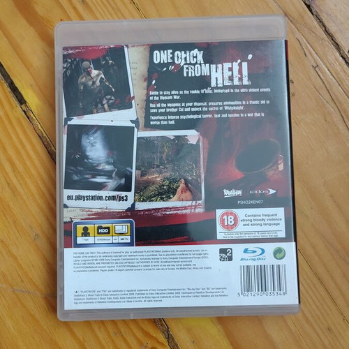 Shellshock 2 Blood Trails PS3 game used, complete with manual