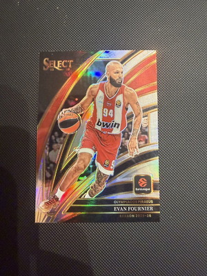 2025-26 Select Euroleague Courtside Silver SSP Evan Fournier card like new