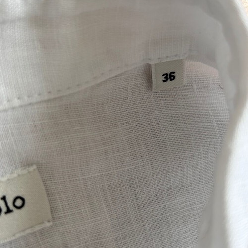 Marc O'Polo pure linen white shirt like new, sizes 36-40