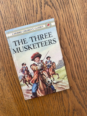 The Three Musketeers vintage children's book used, Ladybird 1981