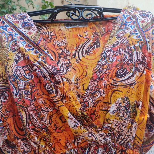 Zic Zac Long Dress with Paisley Pattern New, Size S/M