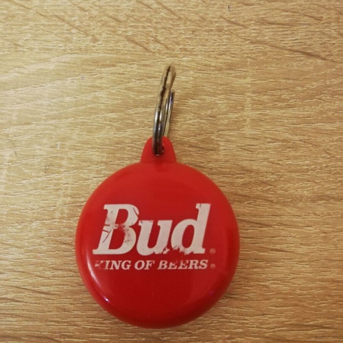 Bud keychain used, collectible with bottle opener