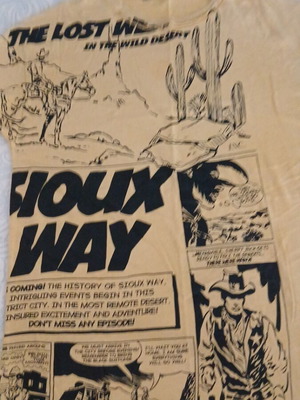 Sisley kids t-shirt used for 13-14 years with comic design