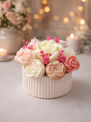 Melts bouquet new that does not melt because it burns