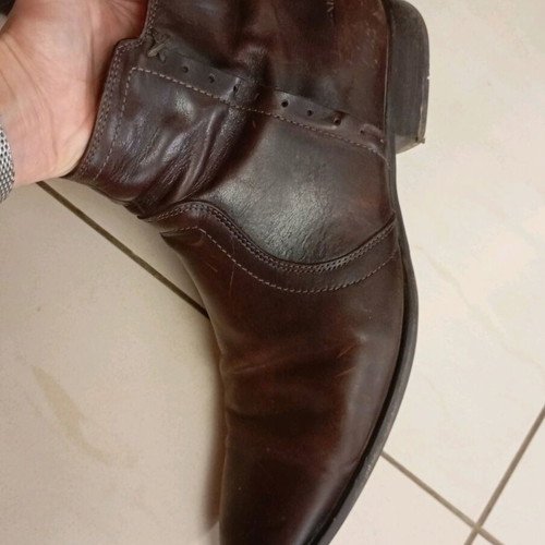 Δερμάτινα μποτάκια Airstep μεταχειρισμένα, καφέ, μέγεθος 45