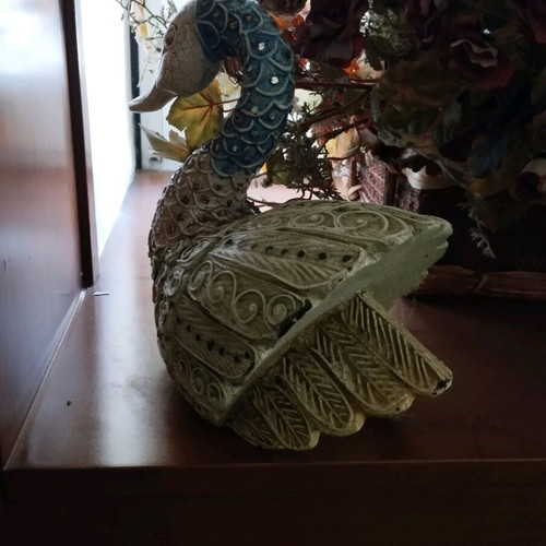 Decorative duck used, made of wood