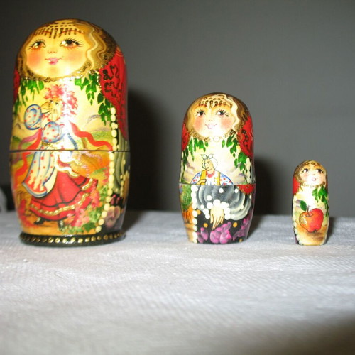 Matryoshka dolls from Ukraine.