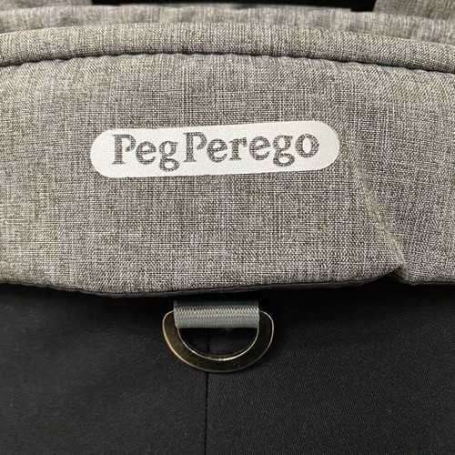 Peg Perego bassinet grey like new with footmuff and UPF 50 canopy