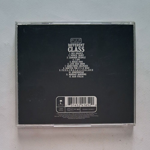 Pulp Different Class 1995 CD used, rock
