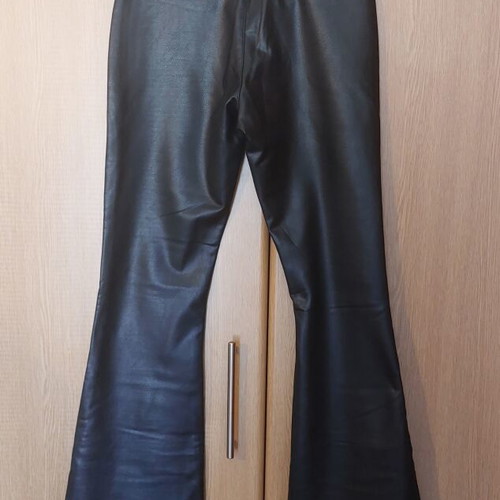 Zara girls' leather pants size 10, black