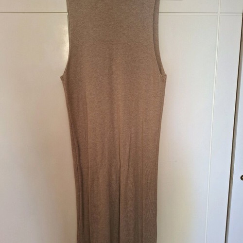 Ioanna Kourbela midi sleeveless dress like new, beige