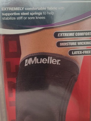 Mueller knee brace with stays, new, medium size
