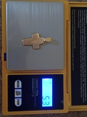Gold Cross 14K used, modern and timeless design
